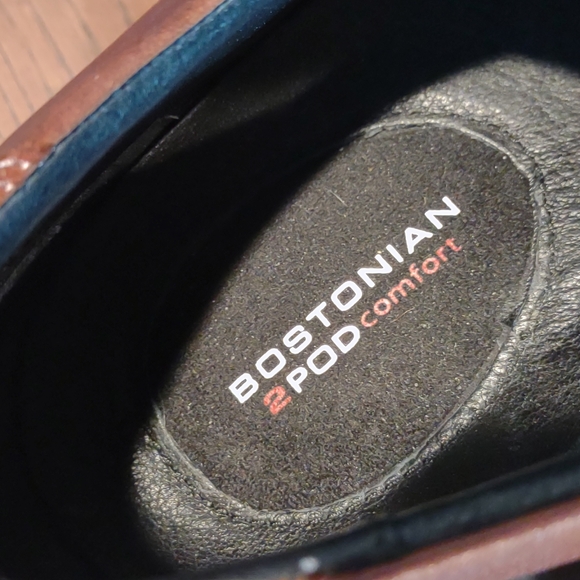 NWOT Bostonian Mens 2 Pod Comfort  Lace Up Oxford Shoes, Brown Sz 10.5 M - Picture 4 of 8